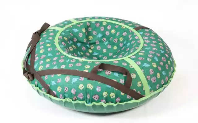 Тюбинг Pro luxe «Совы» 107 см, зелёный